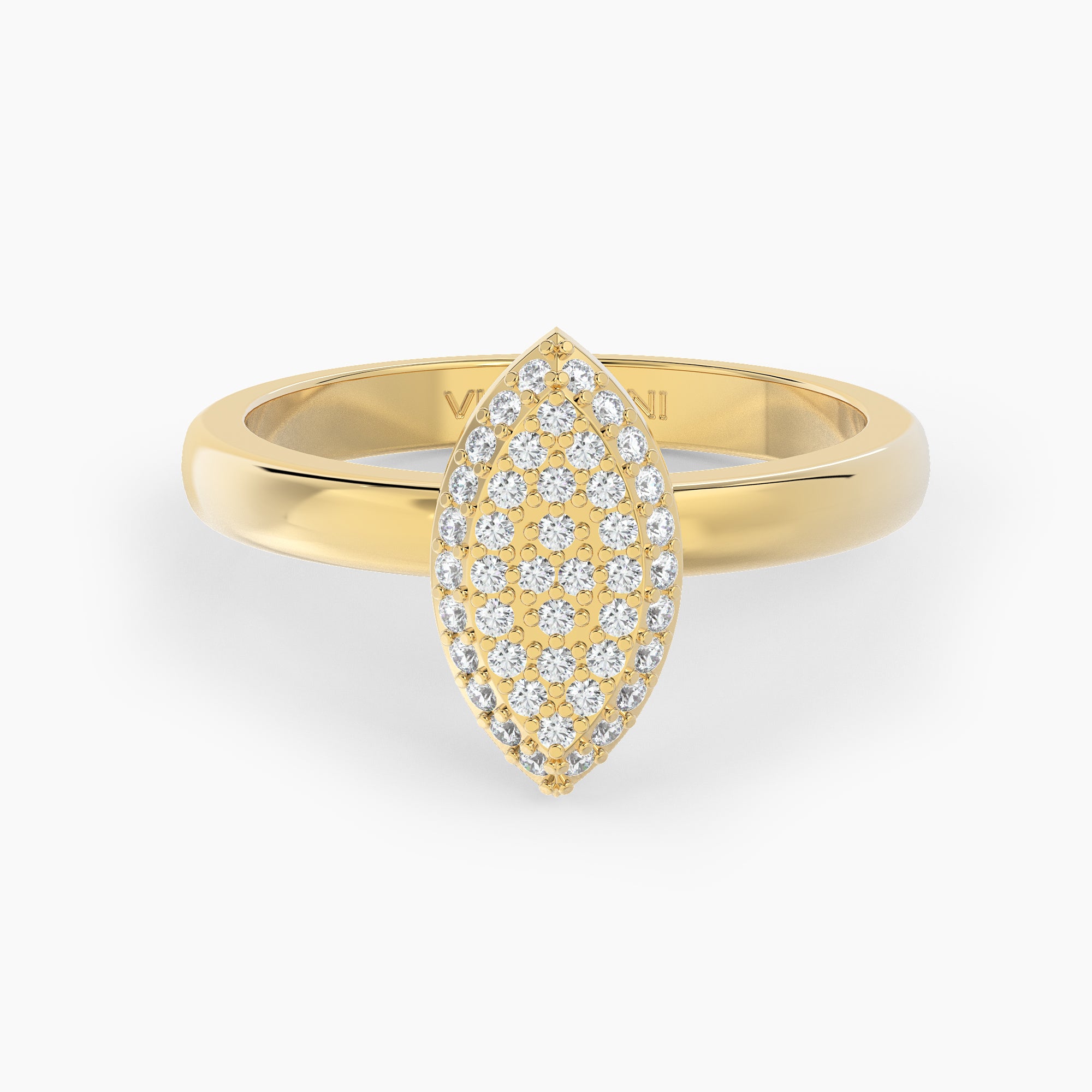 Marquise Shaped AMoré Pavé Ring With 0.35 ct. Diamonds-VIRABYANI