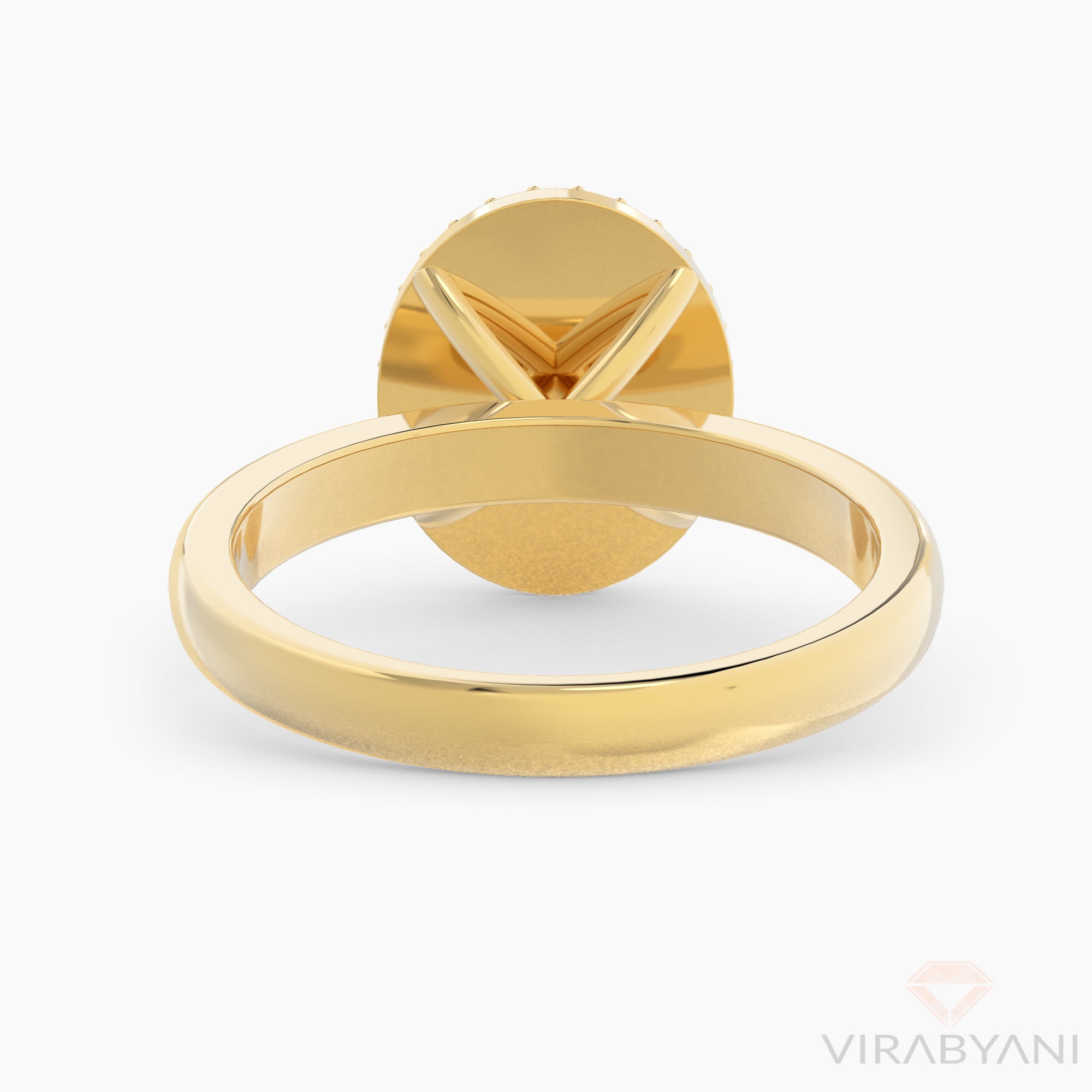 Oval Shaped AMoré Pavé Ring With 0.60 ct. Diamonds-VIRABYANI