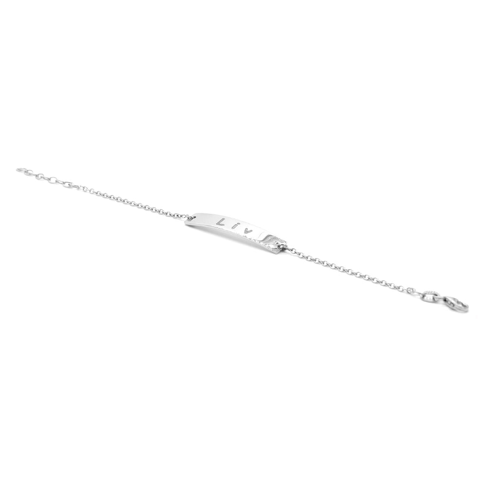 14K Solid Gold Personalized Name Baby Bracelet-VIRABYANI